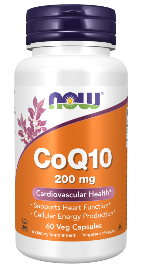 CoQ10 200 mg 60 φυτοκάψουλες - Now / Ένζυμο Q10