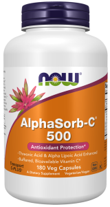 ALPHASORB-C® 500 MG 180 VEG CAPSULES -NOW FOODS
